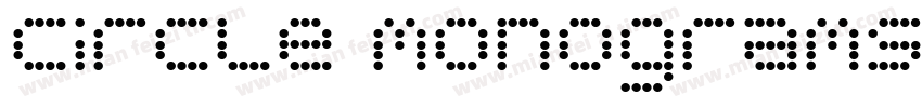 circle monograms thr字体转换
